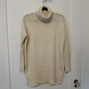 Maison Martin Margiela MM6 ivory oversize wool/cashmere turtleneck sweater - XS